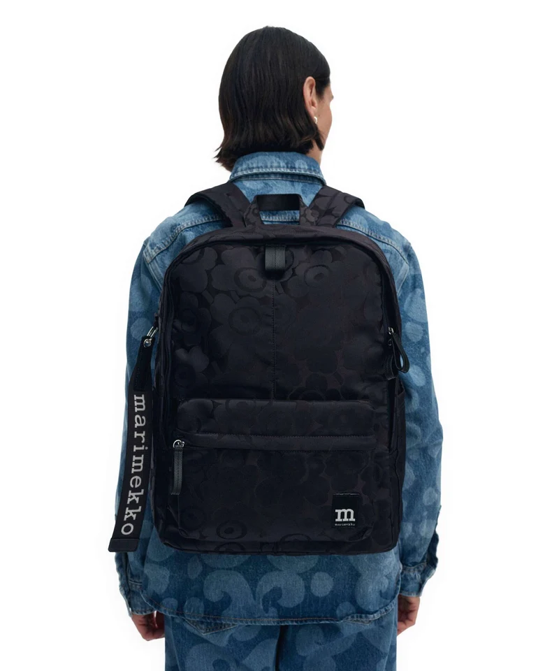 Marimekko Zip Top Unikko Rucksack blue/dark blue