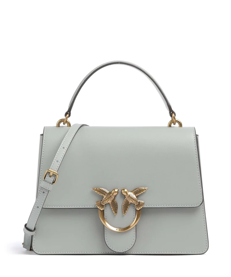 Pinko Love One Classic Handtasche grigio perla/antique gold