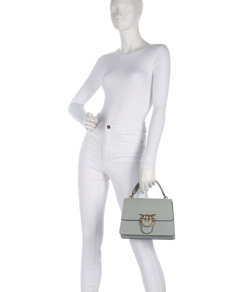 Pinko Love One Classic Handtasche grigio perla/antique gold