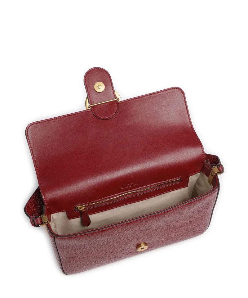 Pinko Love One Classic Slouchy Schultertasche rosso scuro/antique gold