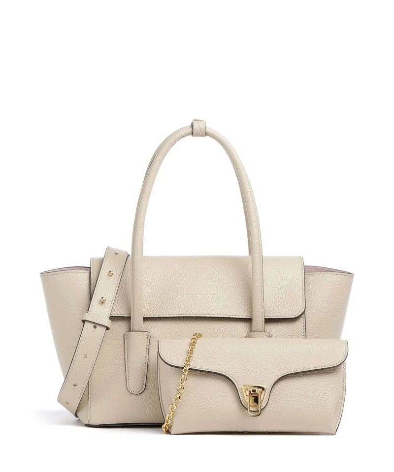 Coccinelle Beat Double Handtasche sandshell