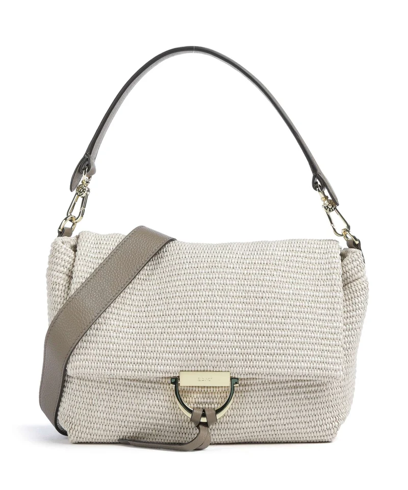 Abro Raffia Classica Temi Medium Schultertasche sahara