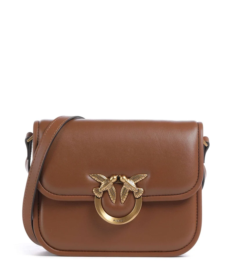 Pinko Love One Mini Umhängetasche marrone/leone/antique gold