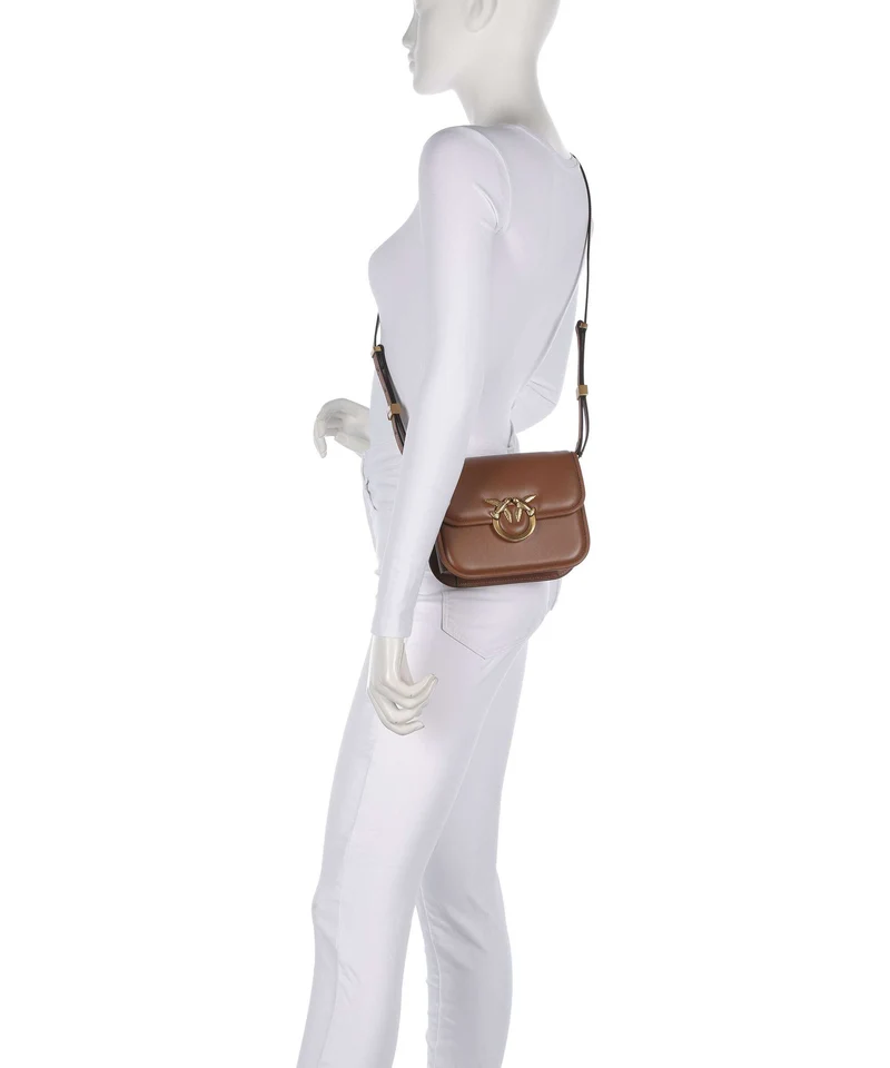 Pinko Love One Mini Umhängetasche marrone/leone/antique gold