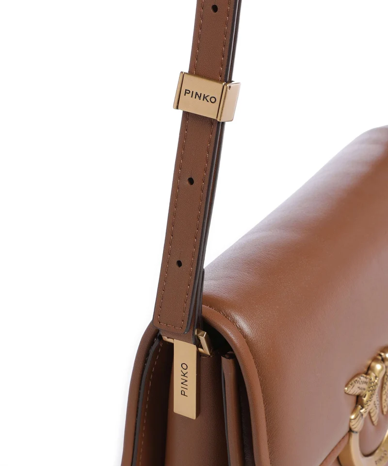 Pinko Love One Mini Umhängetasche marrone/leone/antique gold