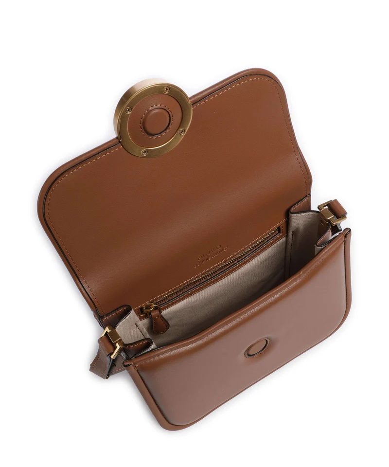 Pinko Love One Mini Umhängetasche marrone/leone/antique gold
