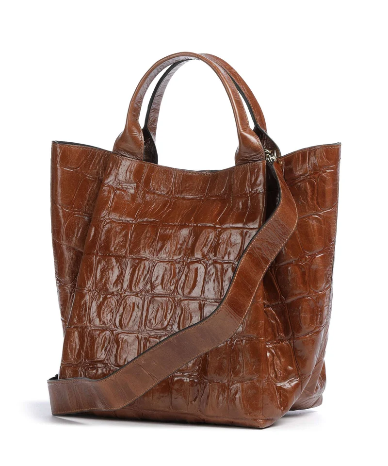 Abro Maxi Cocco Essential Medium Handtasche caramel/cognac