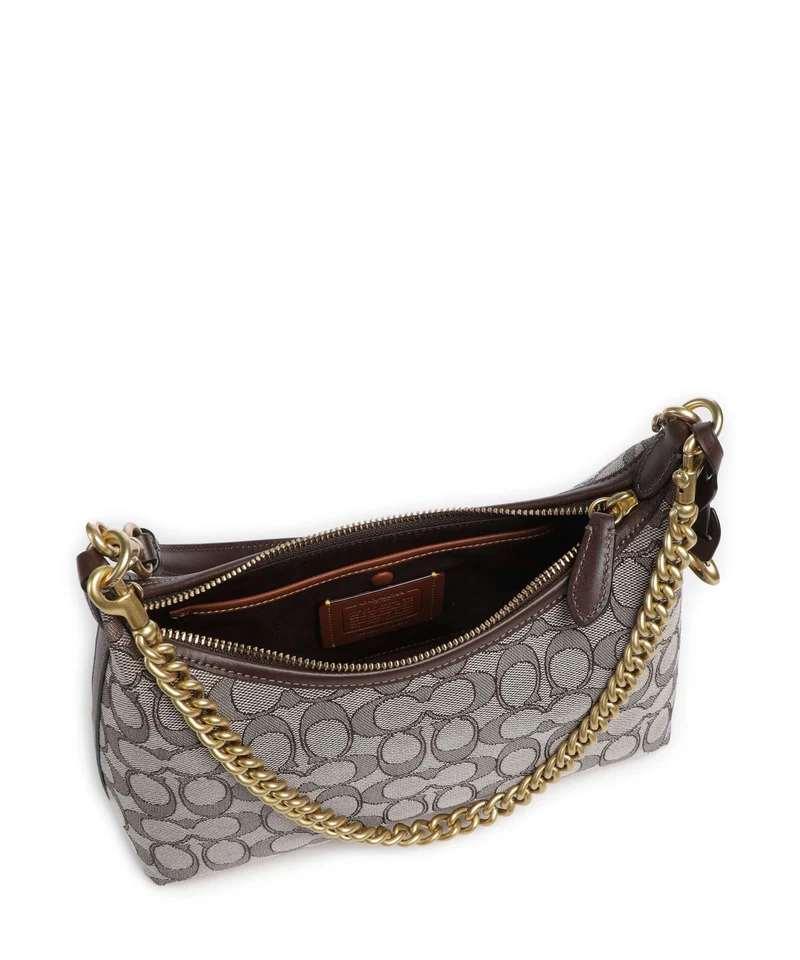 Coach Juliet Signature Jacquard 25 Schultertasche oak maple