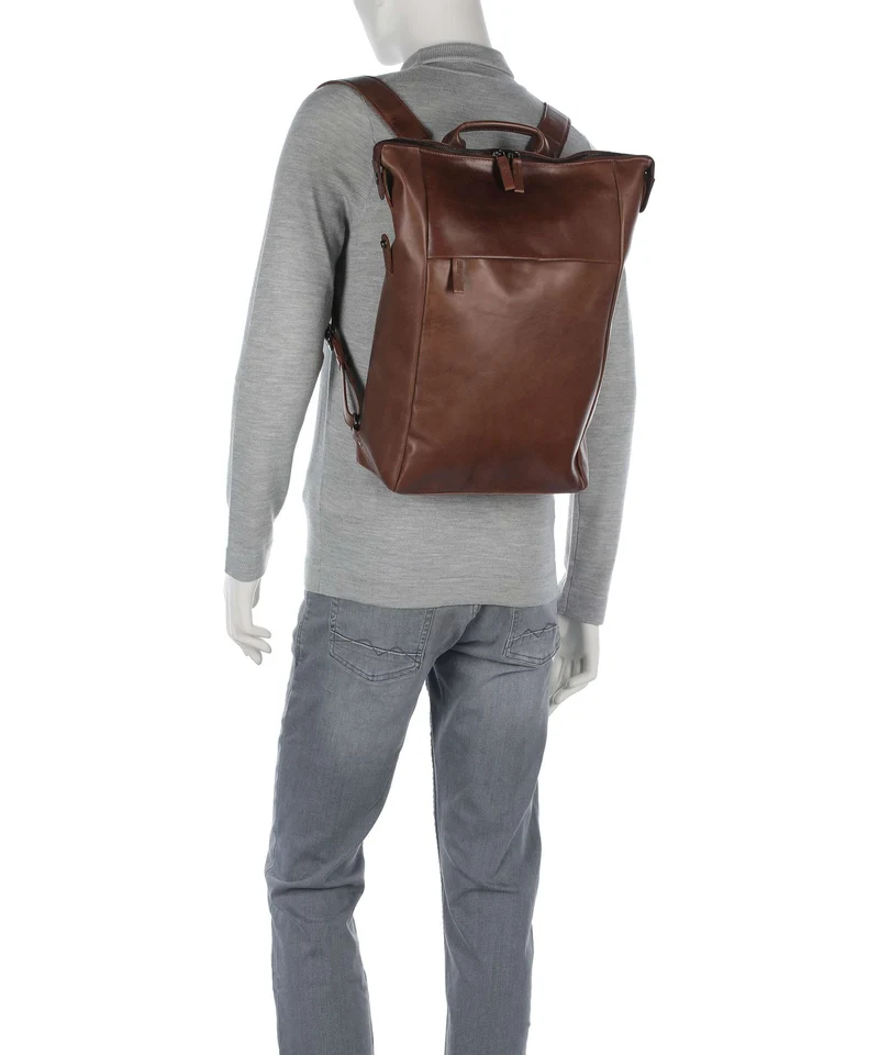 Harold's Caugio Laptop-Rucksack cognac