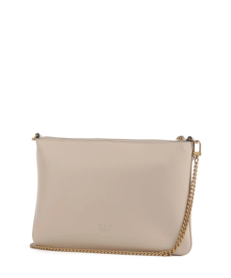 Pinko Flat Classic Umhängetasche beige/grigio fumo/antique gold
