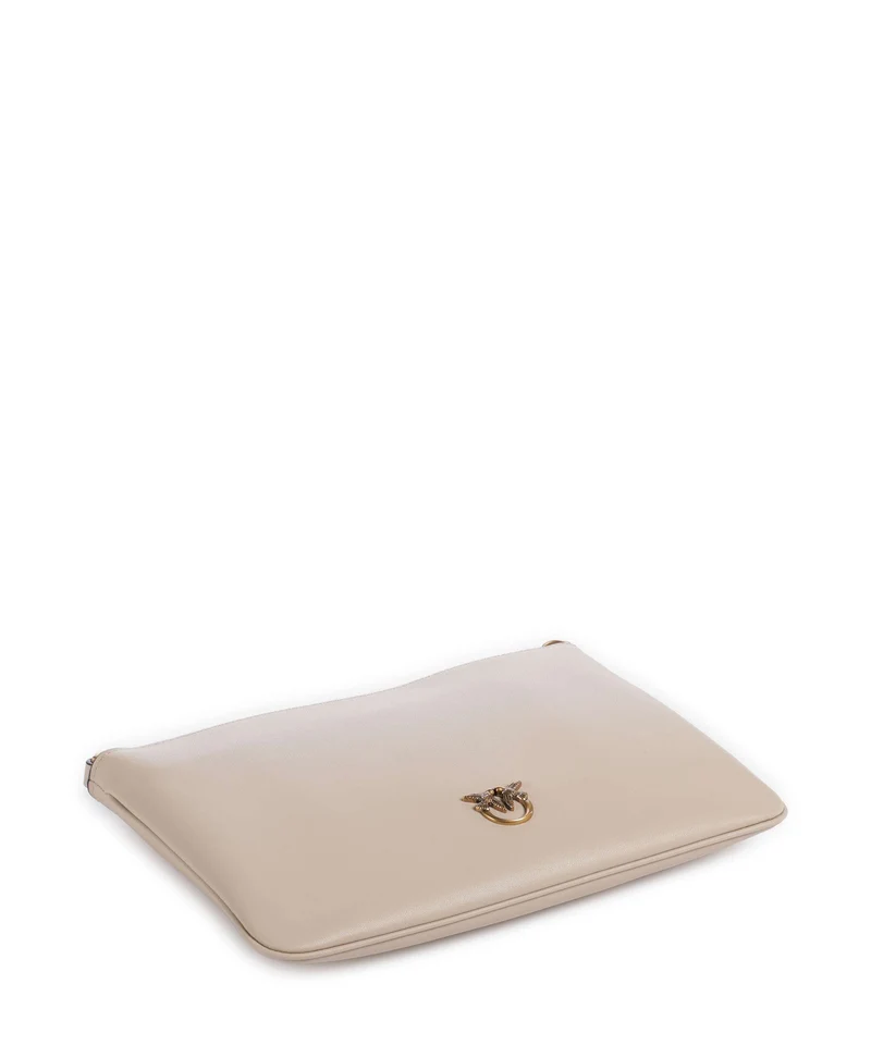 Pinko Flat Classic Umhängetasche beige/grigio fumo/antique gold