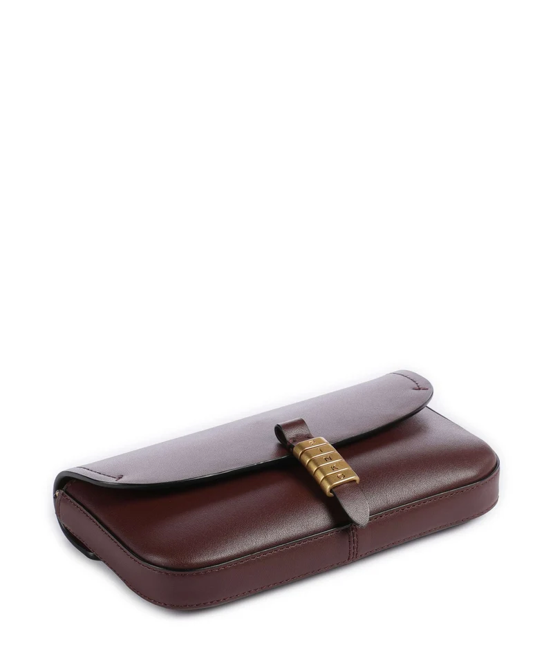 Pinko Saddle Flat Umhängetasche rosso vino/antique gold
