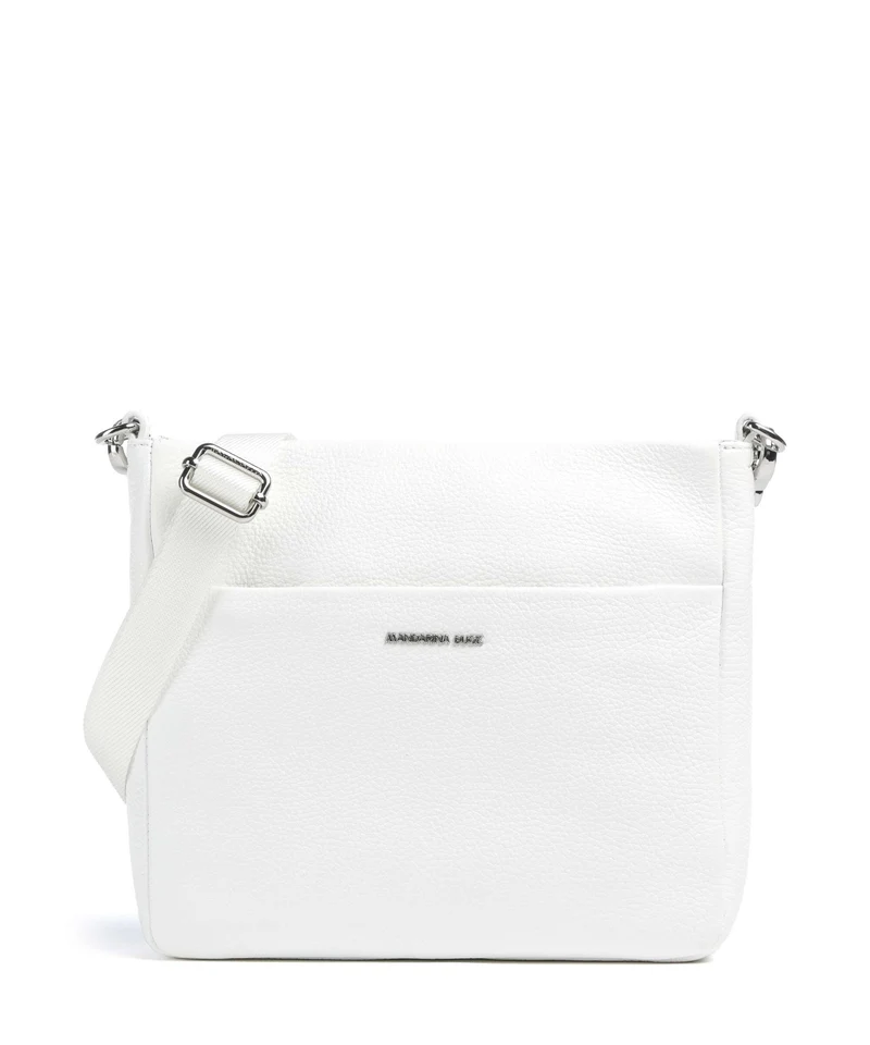 Mandarina Duck Mellow Leather Umhängetasche blanc