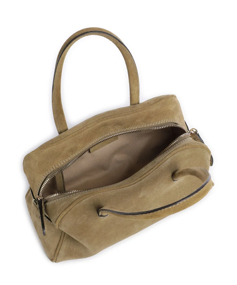 Abro Suede Amara Handtasche mud