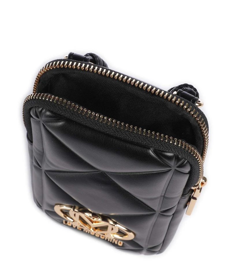 Love Moschino Embossed Q Handytasche black