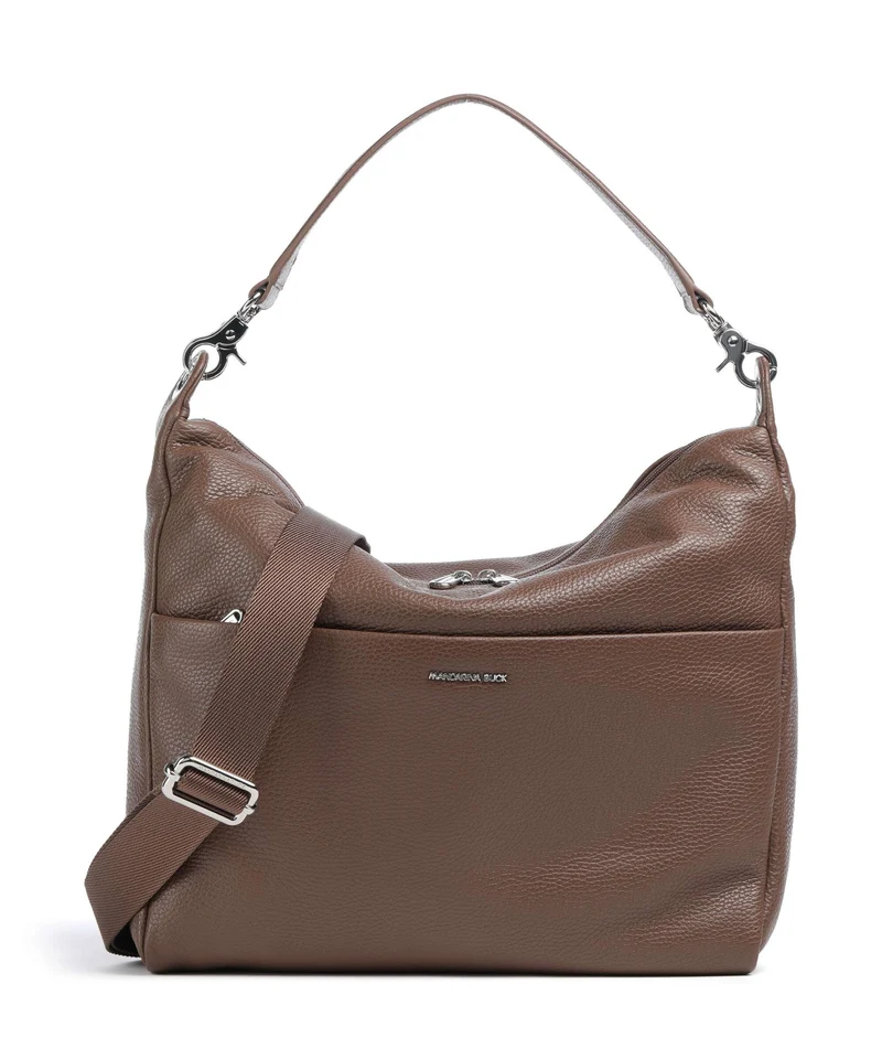 Mandarina Duck Mellow Leather Beuteltasche milk chocolate