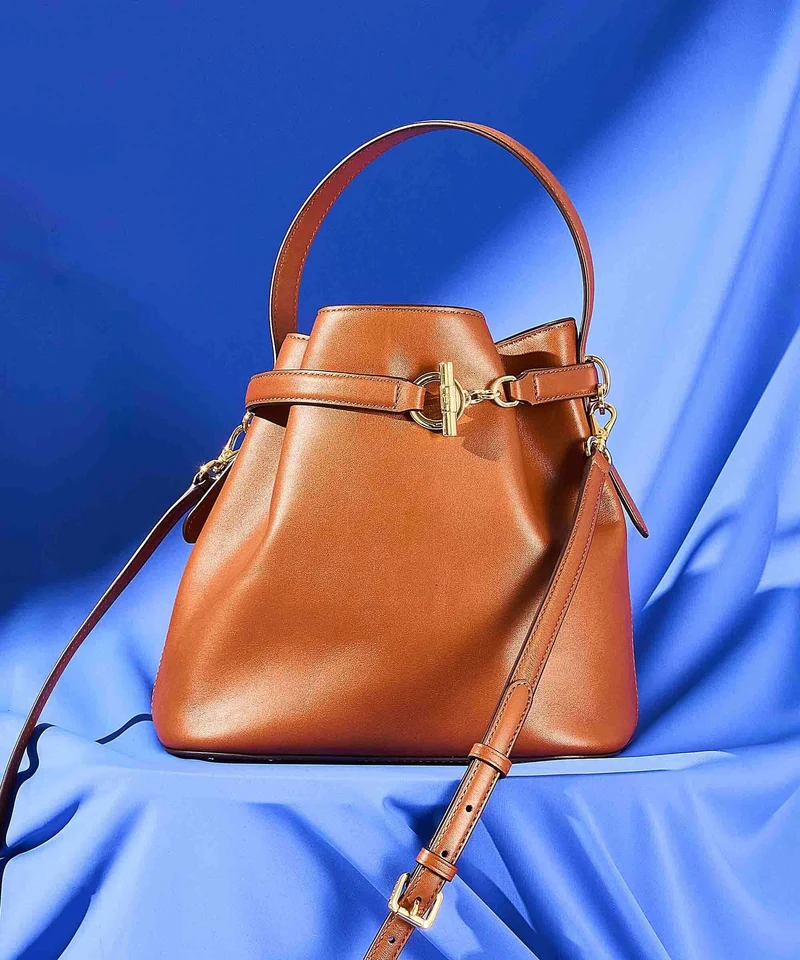 Lauren Ralph Lauren Blaike Medium Bucket Handtasche lauren tan