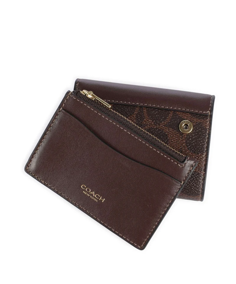 Coach Essential Signature Geldbörse maple