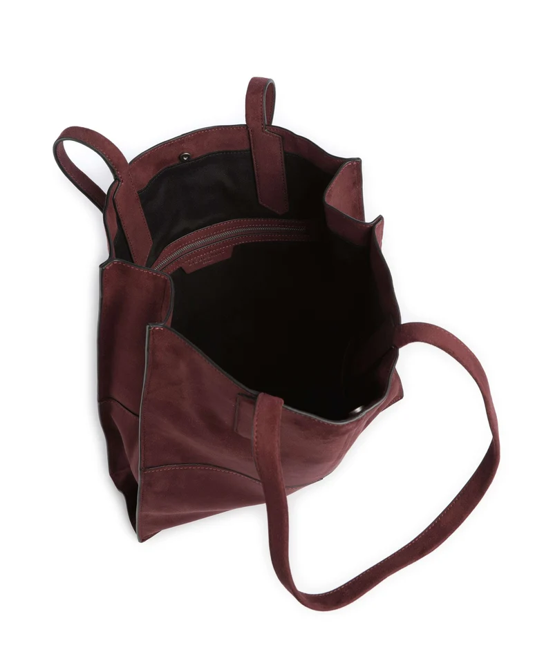 Liebeskind Amy Vegan Suede L Shopper pomegranate