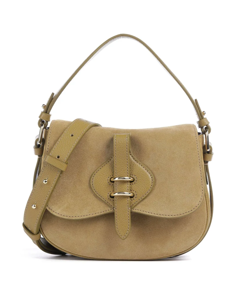 Coccinelle Mavery Suede Handtasche seagrass
