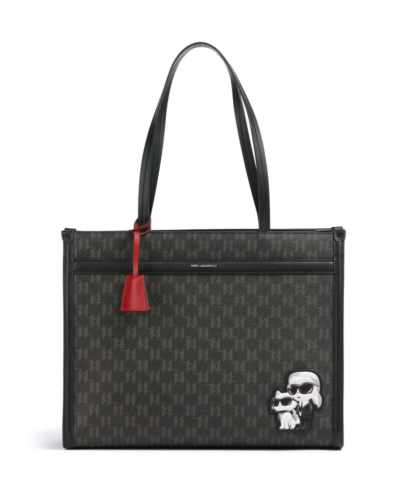 Karl Lagerfeld Ikon Monogram Shopper brown/kl mono