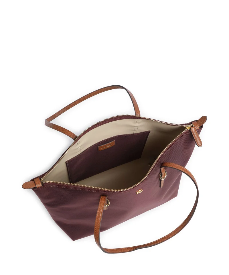 Lauren Ralph Lauren Keaton 26 Shopper dark garnet/lauren tan