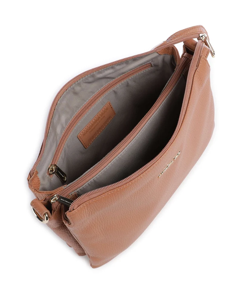 Mandarina Duck Mellow Leather Umhängetasche pecan nut