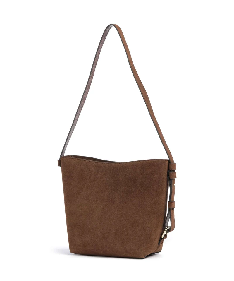 Abro Suede Cosmo Umhängetasche wood