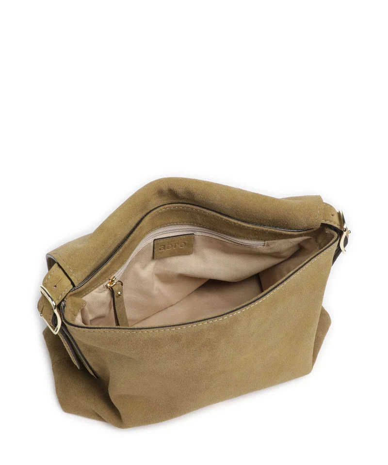 Abro Suede Carina Schultertasche mud