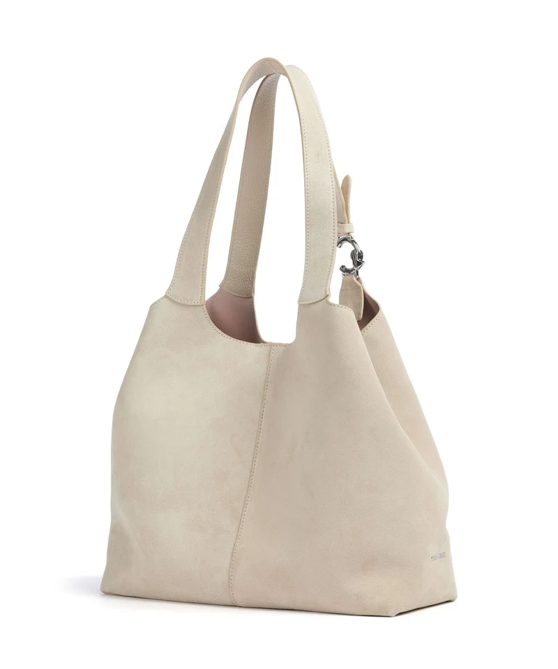 Coccinelle C-Easy Suede Beuteltasche sandshell