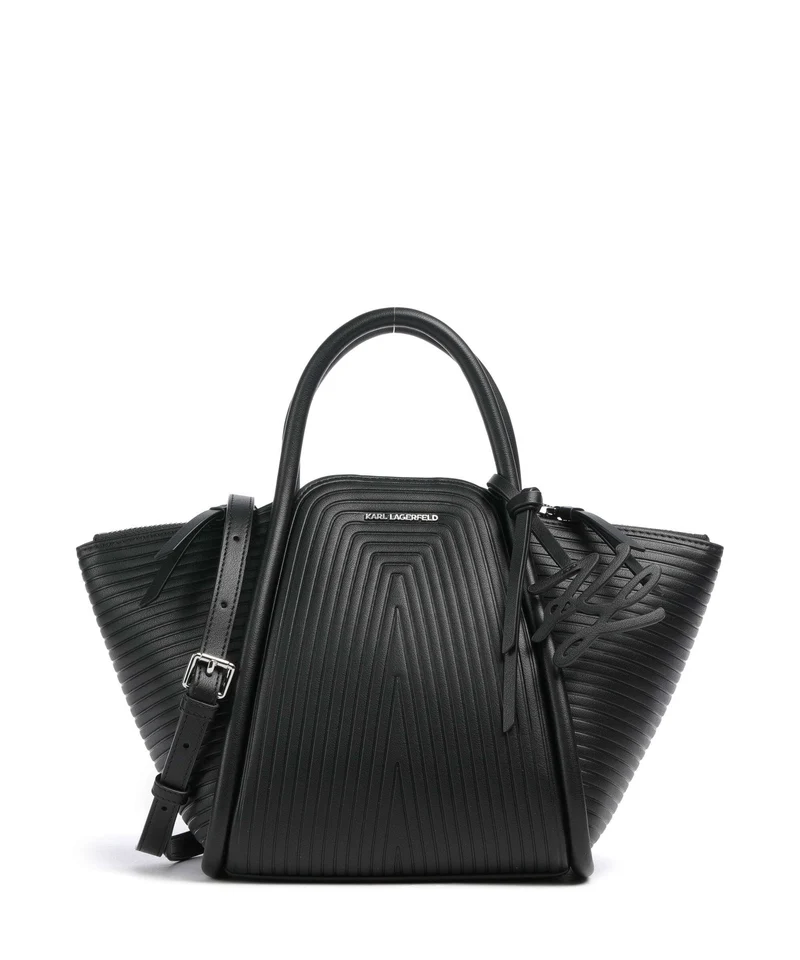 Karl Lagerfeld K/Wellen Small Handtasche black
