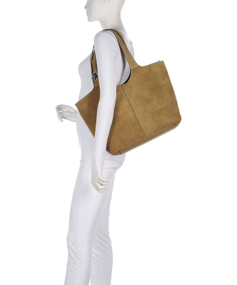 Coccinelle C-Easy Suede Beuteltasche seagrass