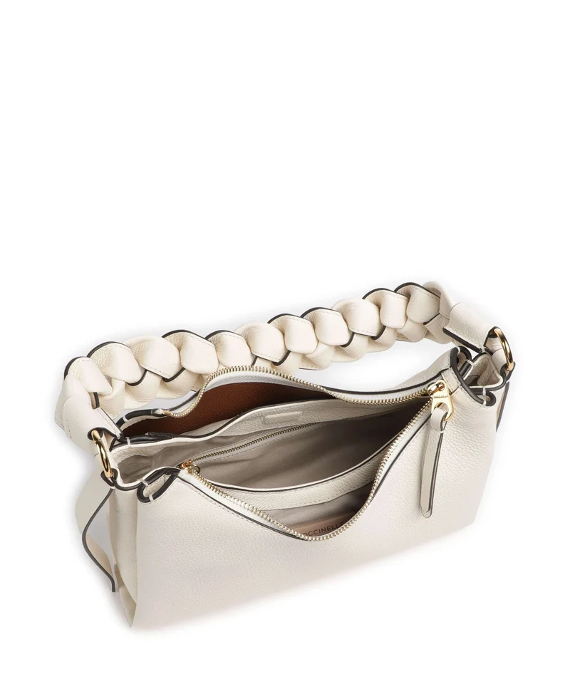 Coccinelle Boheme Grana Double Schultertasche pearl/cognac