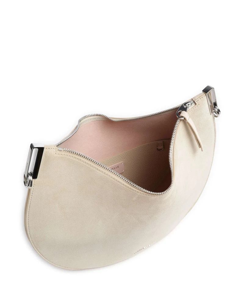 Coccinelle Sunup Suede Schultertasche sandshell