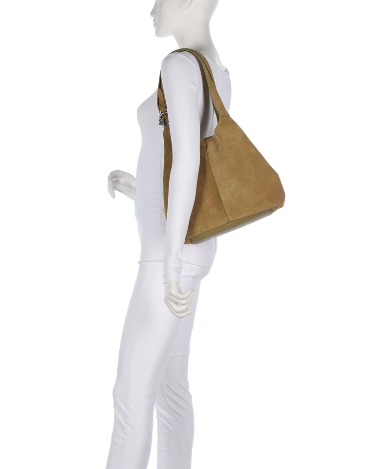 Coccinelle C-Easy Suede Beuteltasche seagrass