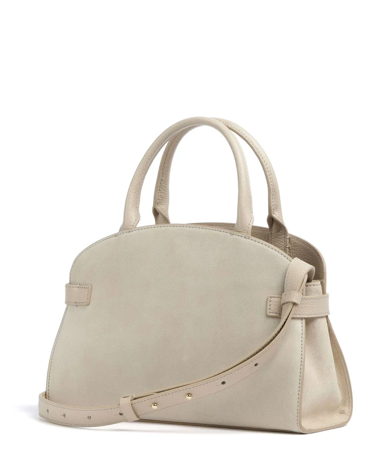 Coccinelle Sabine Suede Handtasche sandshell