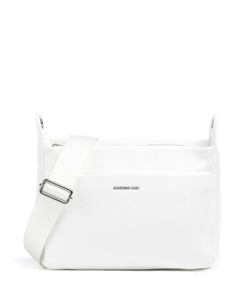 Mandarina Duck Mellow Leather Schultertasche blanc