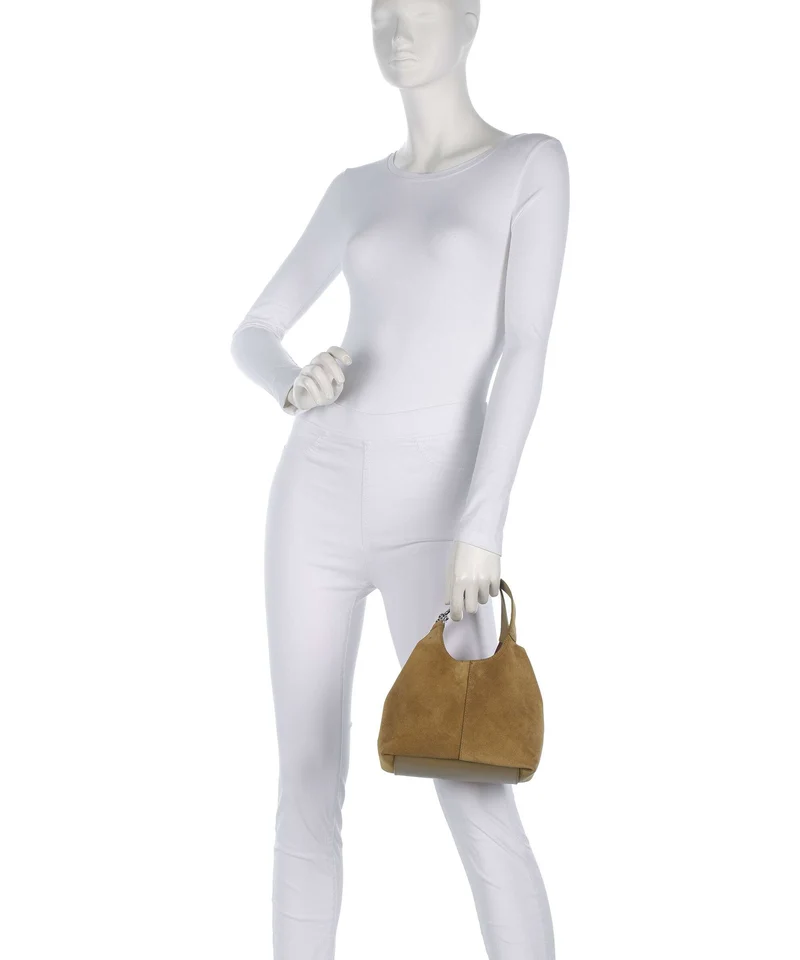 Coccinelle C-Easy Suede Handtasche seagrass