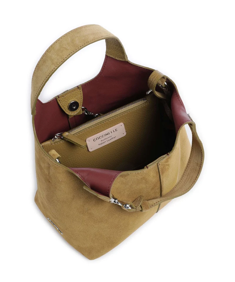 Coccinelle C-Easy Suede Handtasche seagrass