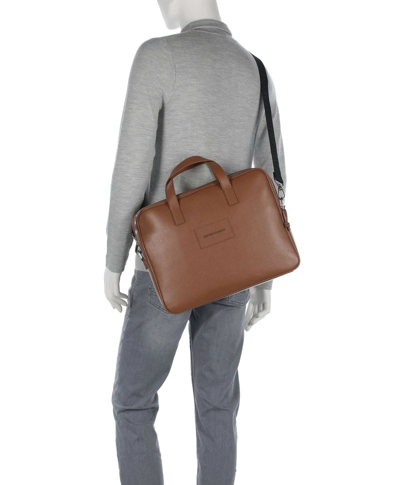 Emporio Armani Business Aktentasche mocha bisque
