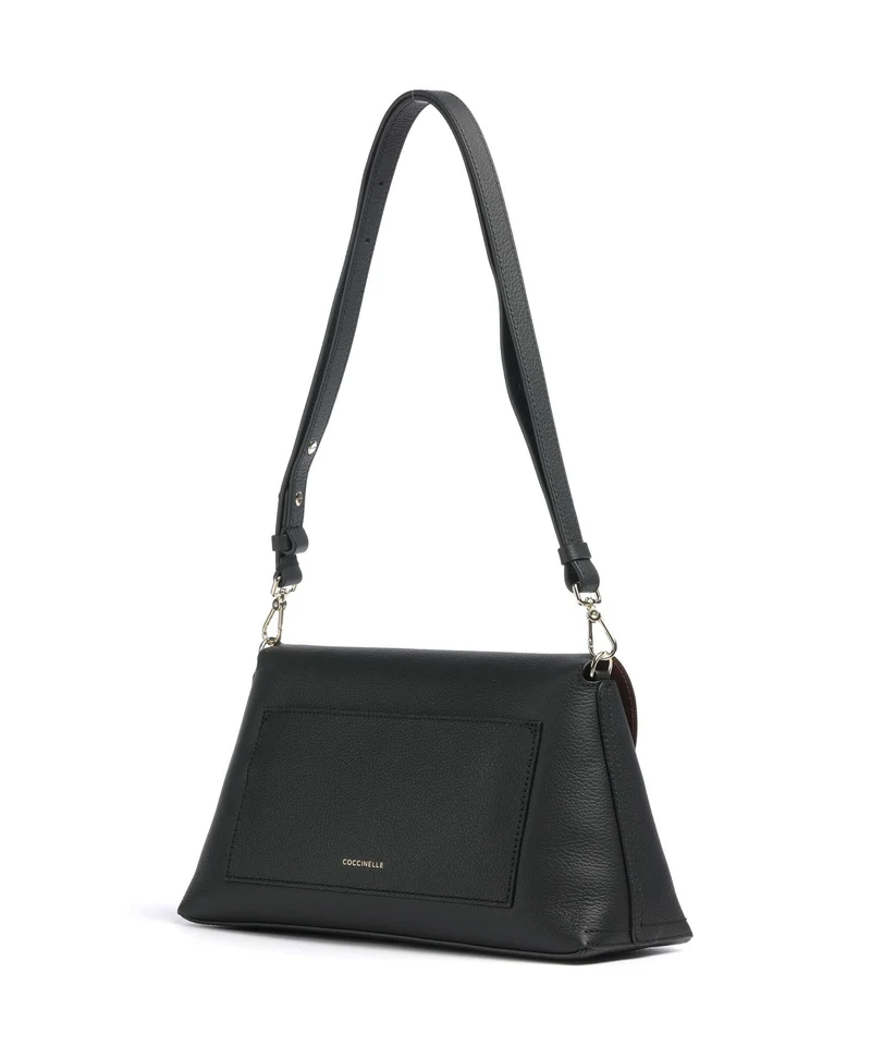 Coccinelle Nikla Schultertasche noir/cognac