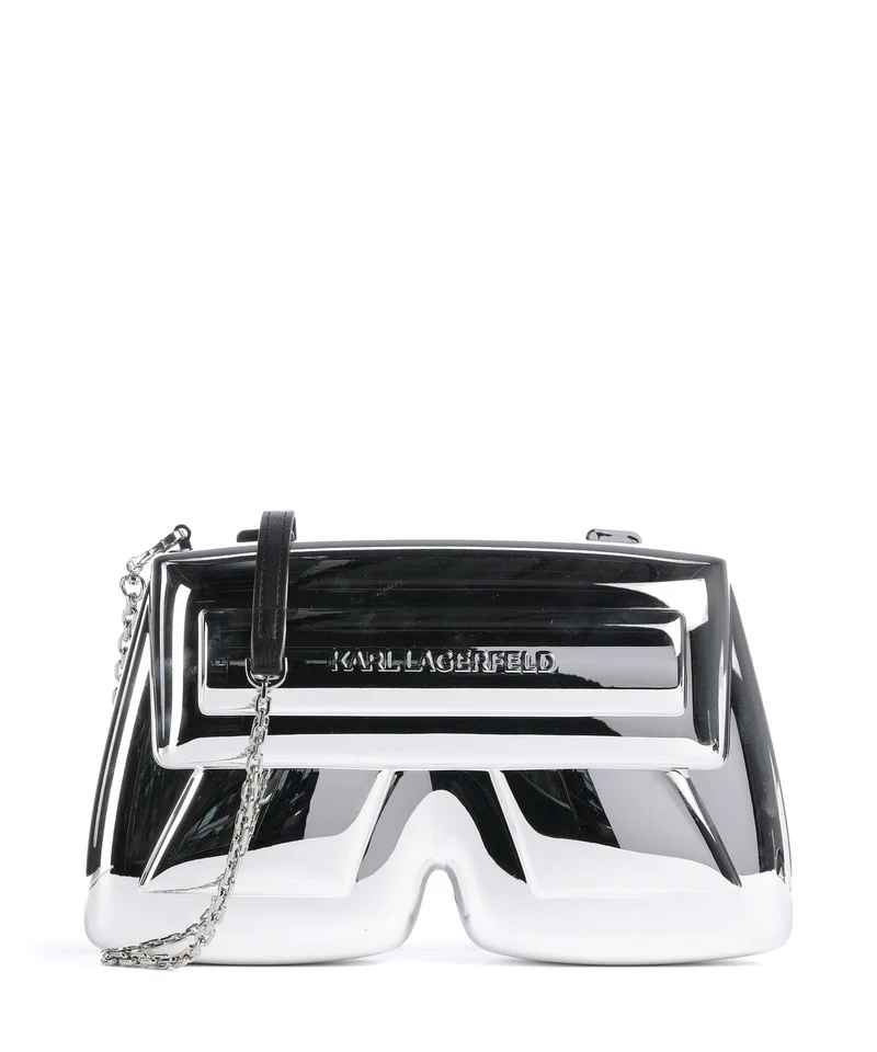 Karl Lagerfeld Ikon K Umhängetasche silver metal