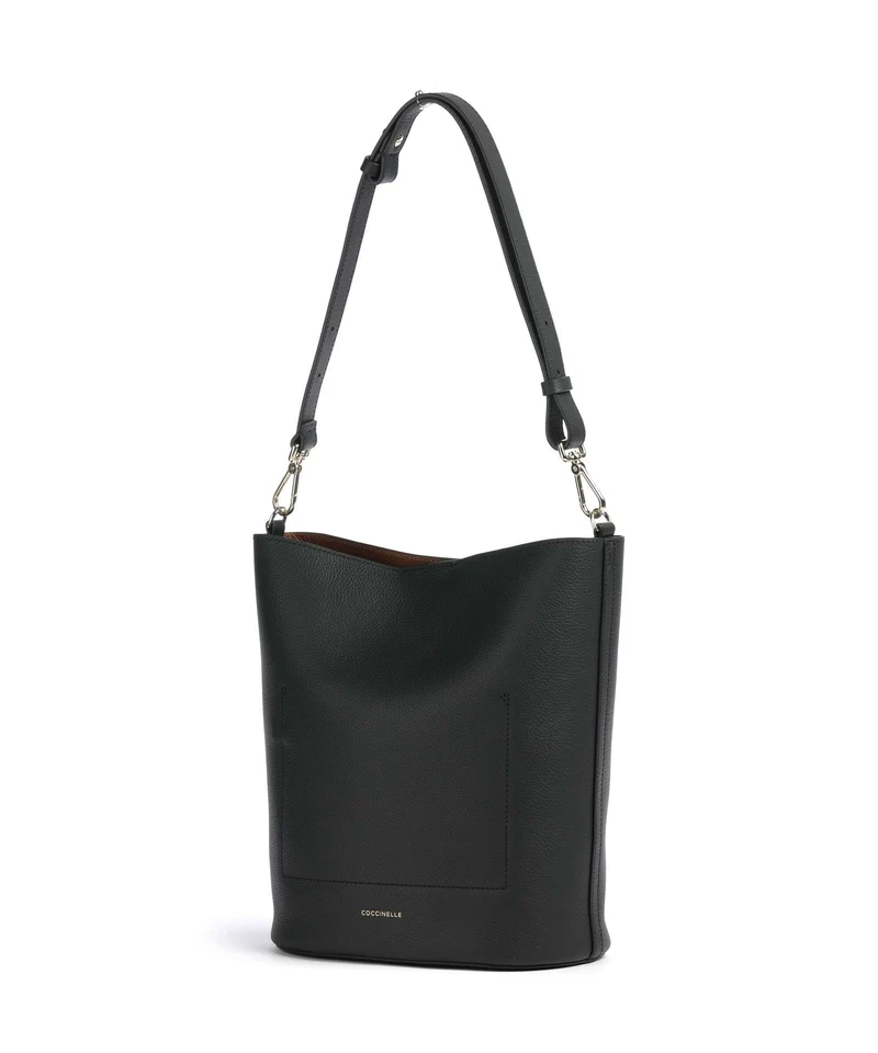 Coccinelle Nikla Bucket Handtasche noir/cognac