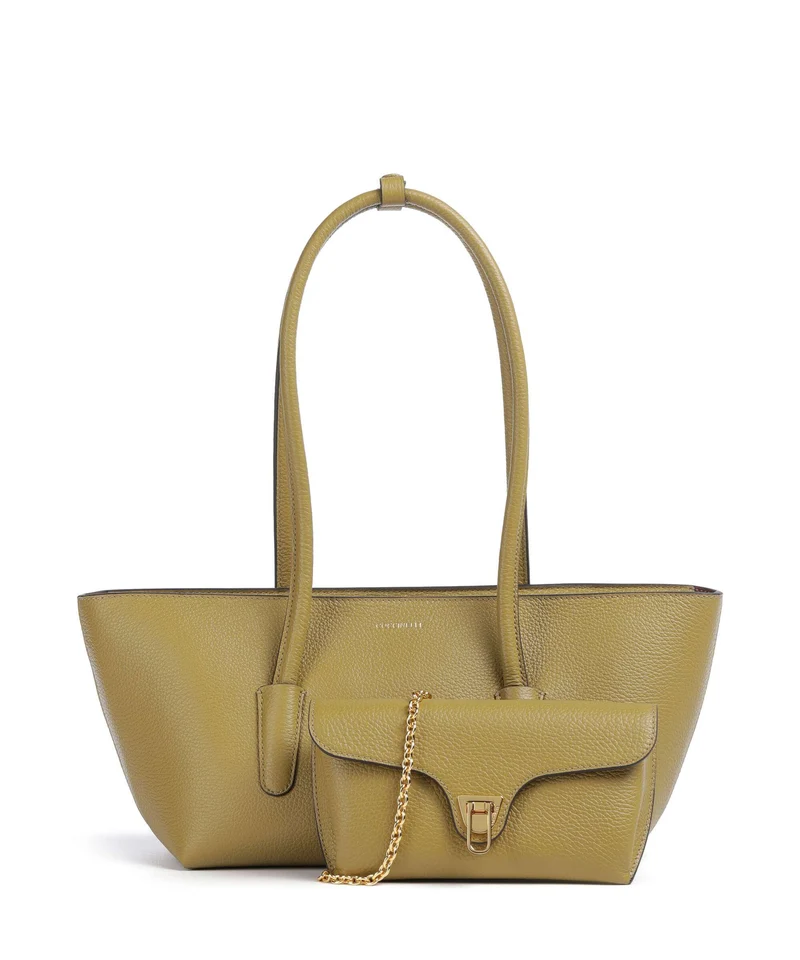 Coccinelle Beat Double Schultertasche seagrass