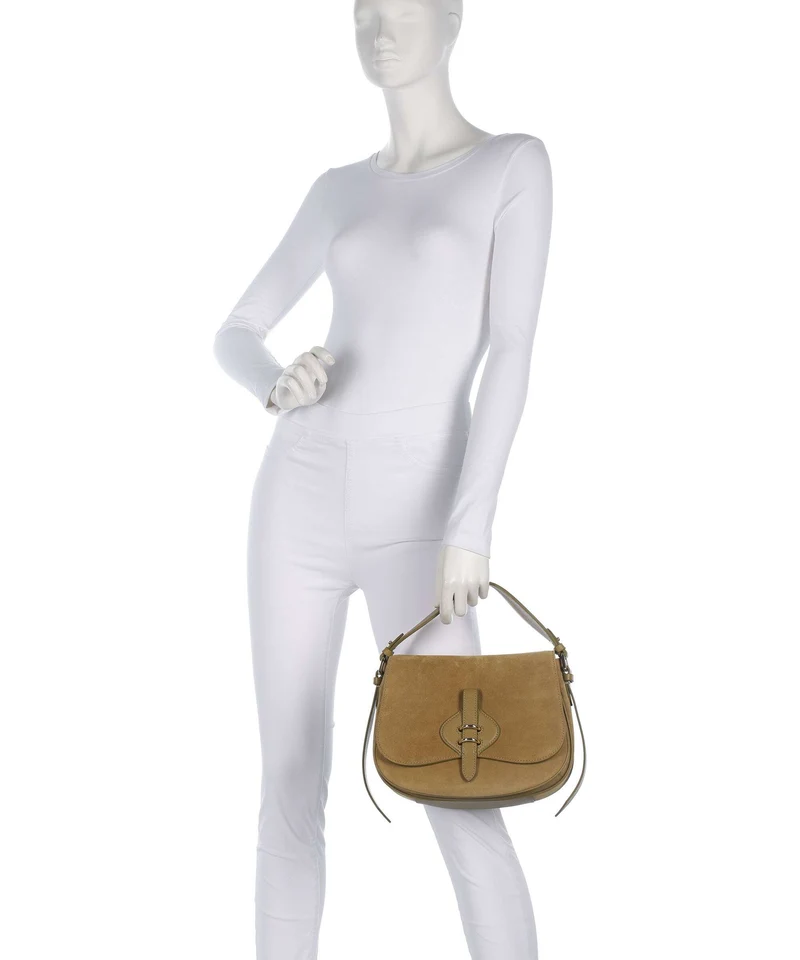 Coccinelle Mavery Suede Handtasche seagrass