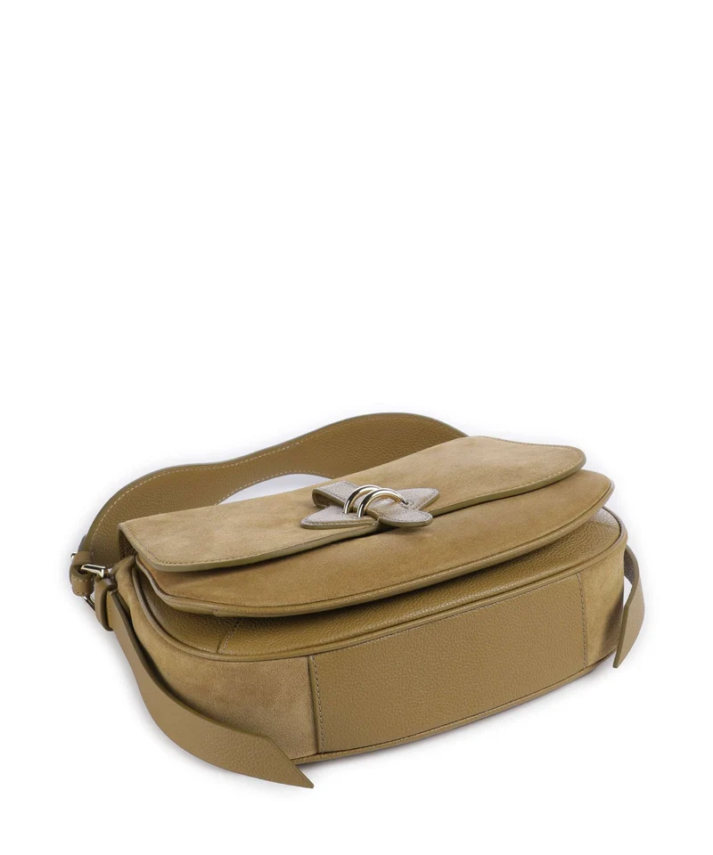 Coccinelle Mavery Suede Handtasche seagrass