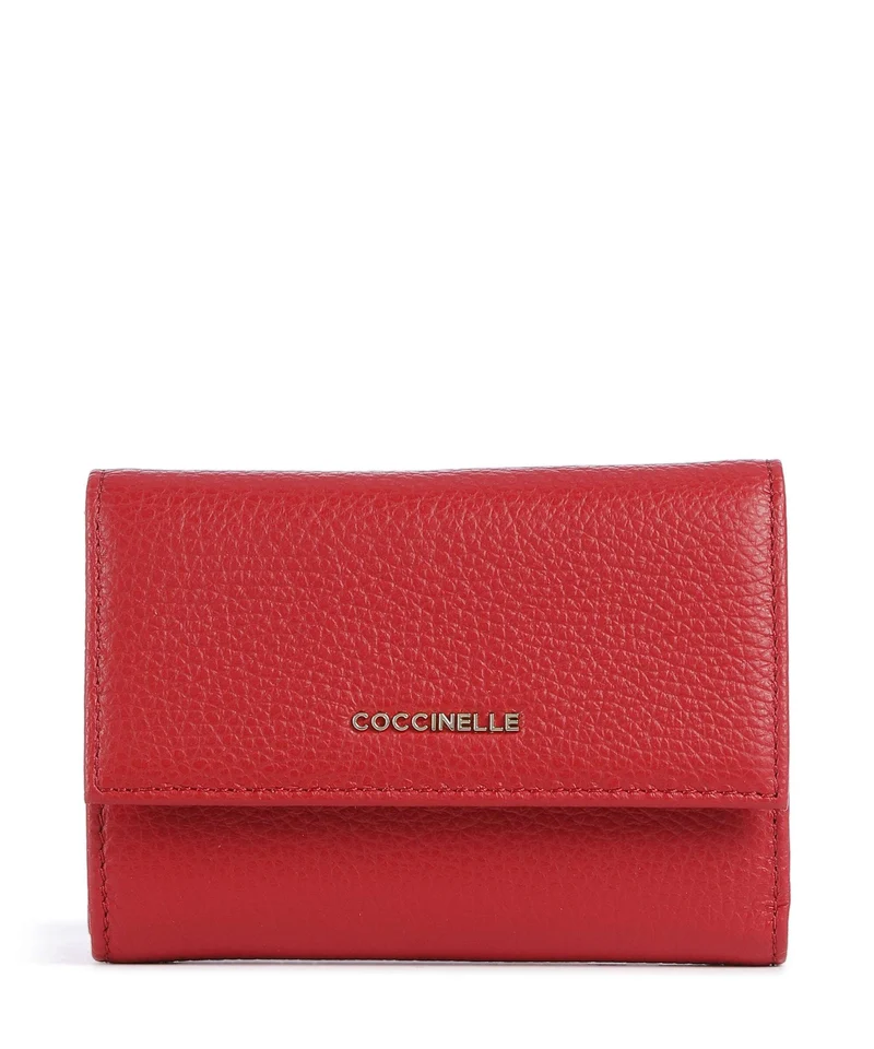 Coccinelle Metallic Soft Geldbörse scarlet