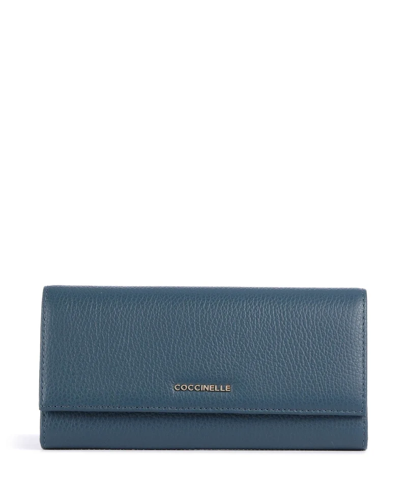 Coccinelle Metallic Soft Geldbörse deep blue