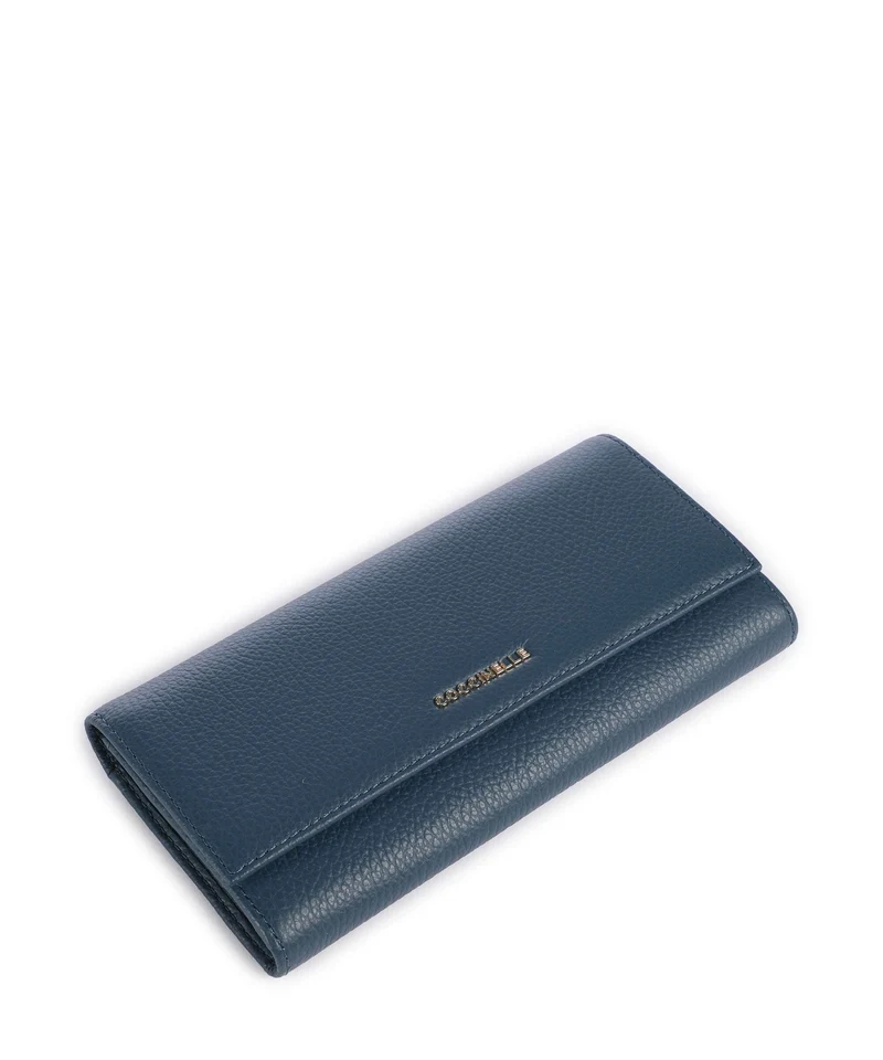 Coccinelle Metallic Soft Geldbörse deep blue