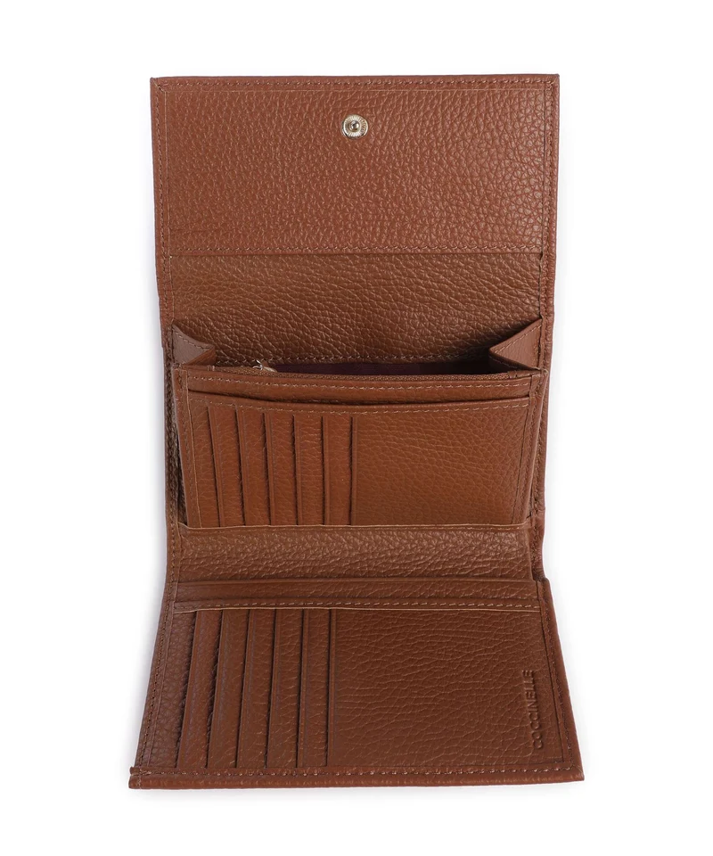 Coccinelle Metallic Soft Geldbörse cognac